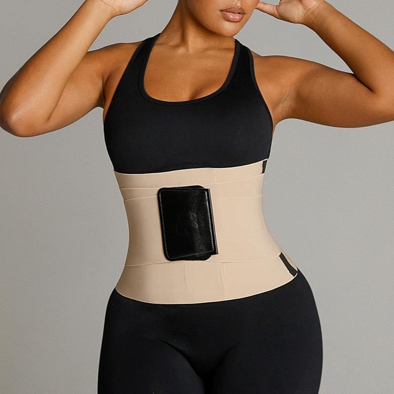 Shapellx Neosweat Triple Constricting Power Latex Waist Trainer Segmented Workout Shapewear Belts