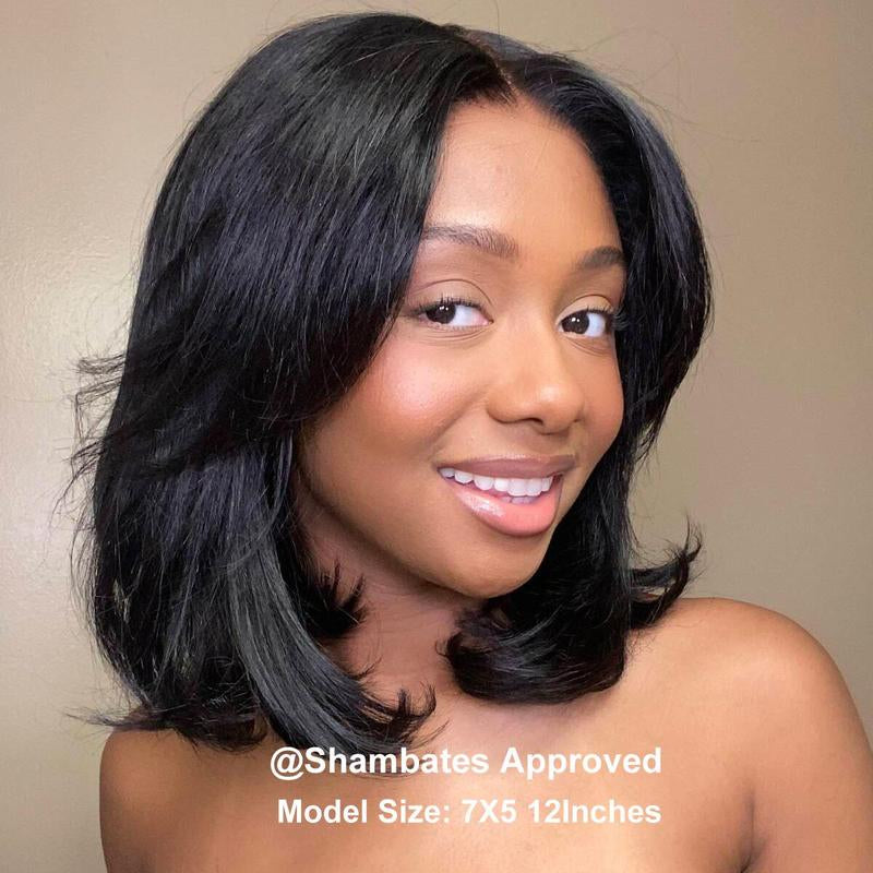 Jessie'S Wig Face Framing Curtain Bangs Glueless Wig Skip Salon 9X6 7X5 Lace Wig for Women