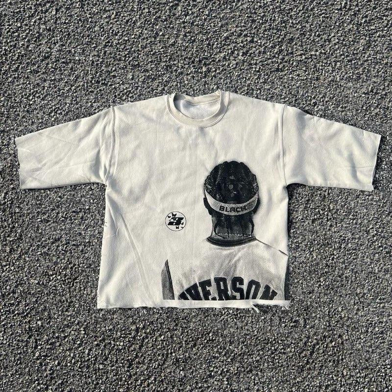 BLACKBUTTERFLY Iverson Cropped Vintage Shirt Crewneck Menswear