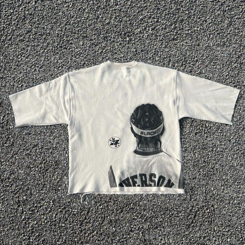 BLACKBUTTERFLY Iverson Cropped Vintage Shirt Crewneck Menswear