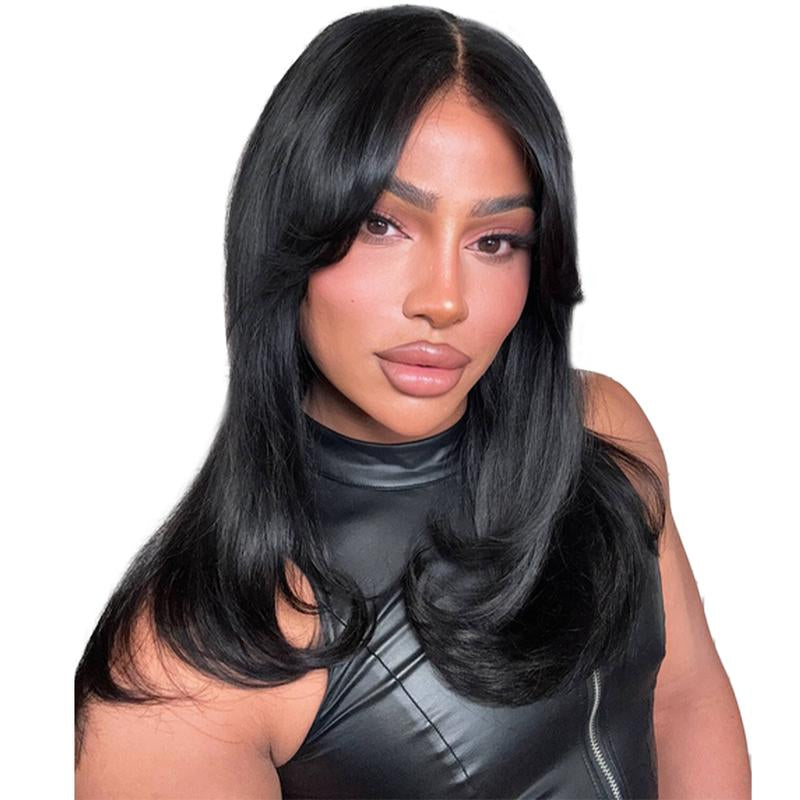 Jessie'S Wig Face Framing Curtain Bangs Glueless Wig Skip Salon 9X6 7X5 Lace Wig for Women