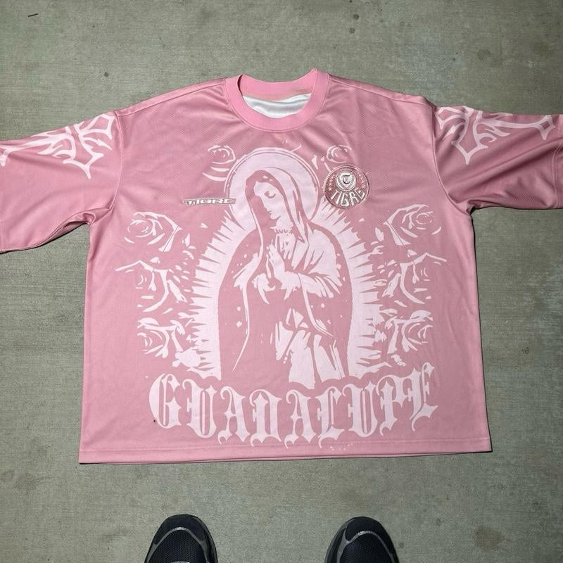 Virgen Mary Jersey - True to Size NO LONGER OVERSIZED !