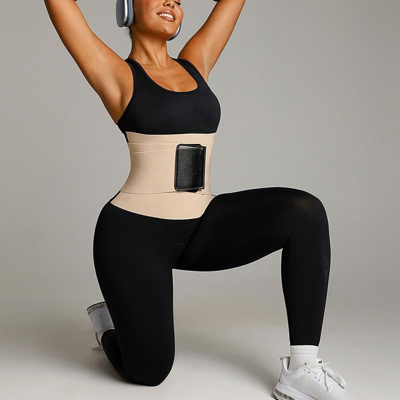 Shapellx Neosweat Triple Constricting Power Latex Waist Trainer Segmented Workout Shapewear Belts