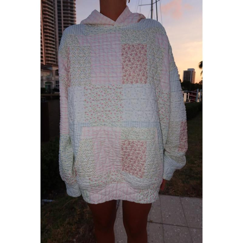 Quilted Pastel Hoodie