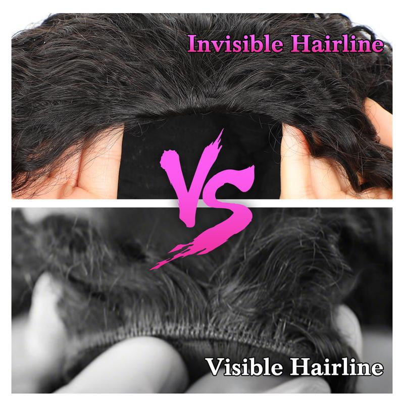 Vshow 3 in 1 Half Wigs Kinky Straight Human Hair Glueless Wigs 250% Density with Natural Hairline Easy Install Half Wigs for Beginners Protective Style #Dealsforyoudays