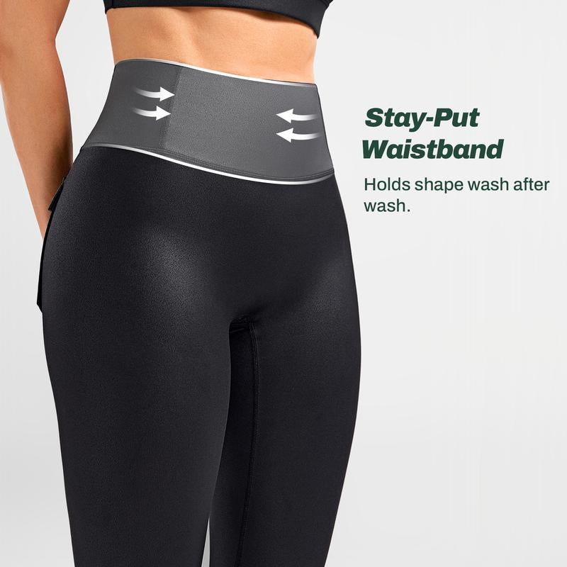 FIRMABS Women’S Faux Leather Cargo Leggings with High-Waisted Tummy Control, Breathable Sweat-Wicking Fabric for Maximum Comfort, Squat-Proof & Non See-Through, Functional Cargo Pockets, for Everyday Wear and Workouts，Gym Outfit #Summertok #Ttshoprestock