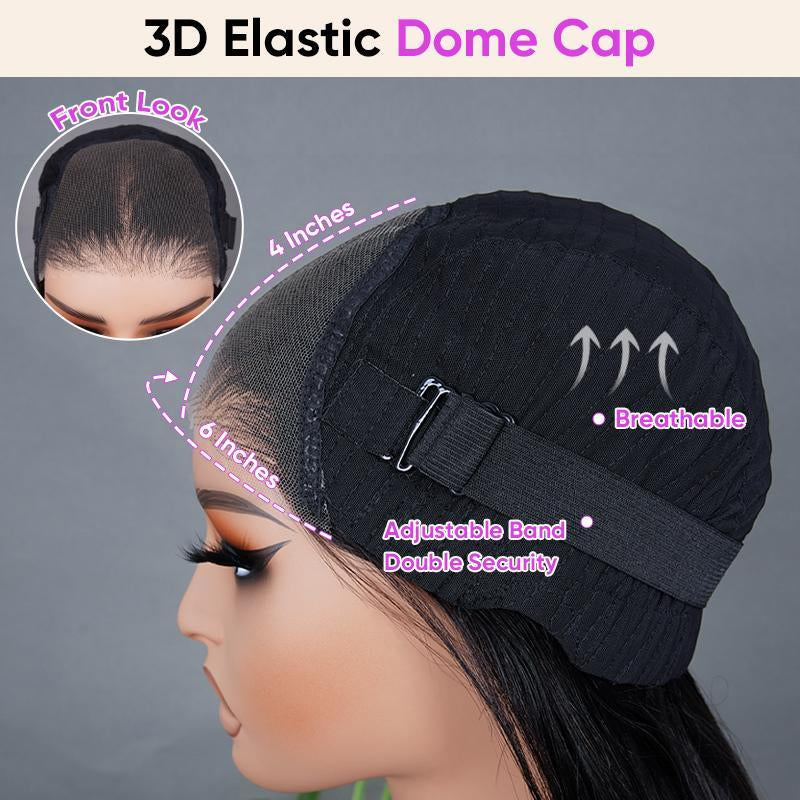 Cleareance Sale Wigfever Wear Go Glueless Wigs Pre Cut 4*6 HD Body Wave Lace Pre Plucked Lace Front Wigs Beginner Friendly