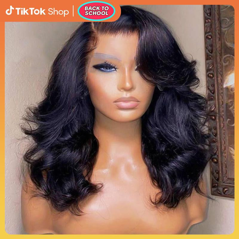 West Kiss 250% Density Side Part Glueless Layercut Wig 6X8 Lace Closure Wig Body Wave Pre Cut Pre Bleached Ready Go Wigs Tiktokshopbacktoschool