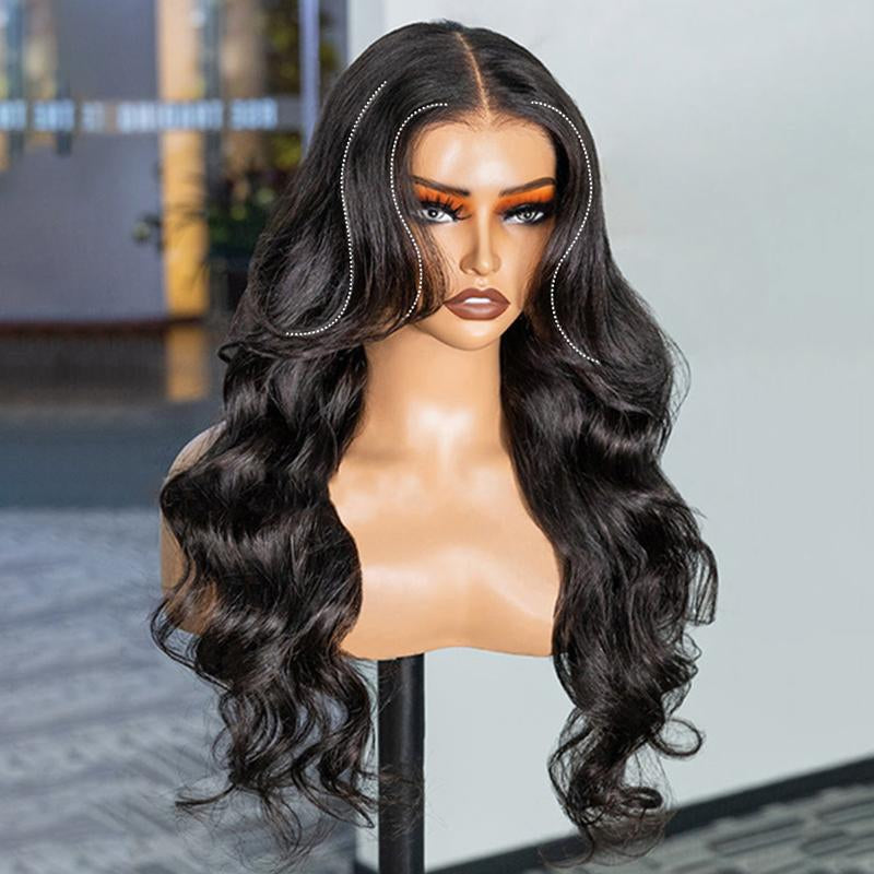 OQHAIR Body Wave Face-Framing Curtain Bangs Layered Cut Pre Bleached Pre Cut HD Lace Wear Go Glueless Wigs Human Hair #Summervibes