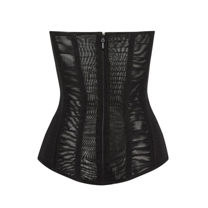 Black Mesh Corset Top by Muse