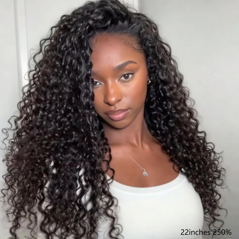 [WEAR GO HALF WIG] ISEE HAIR Invisible Hairline Wear Go Afro Curly Hair Half Wig Glueless Human Hair Wigs Seamless Flip over Wig Beginner Friendly Vacation Hair #Halfwigtok #Novatopfinds #Tiktokshopbacktoschool