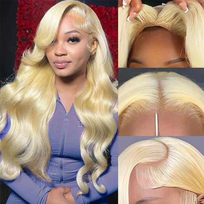 250 Density HD Transparent 613 Blonde Straight-13X4 13X6-Human Hair Wigs-Lace Front-For Women-Preplucked- Brazilian Lace Frontal Wig-Can Be Dyed #Tiktokshopbacktoschool