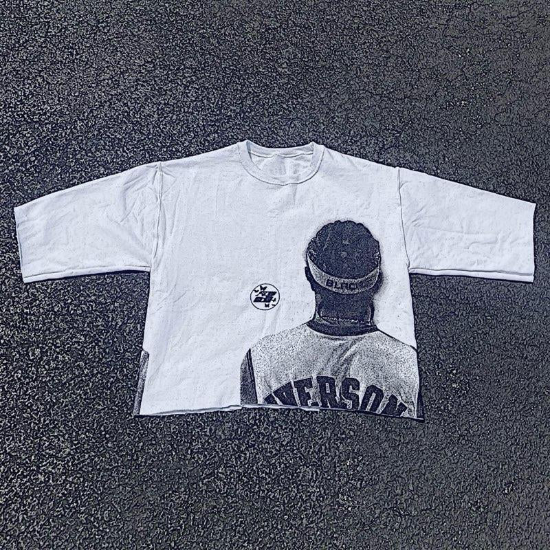 BLACKBUTTERFLY Iverson Cropped Vintage Shirt Crewneck Menswear