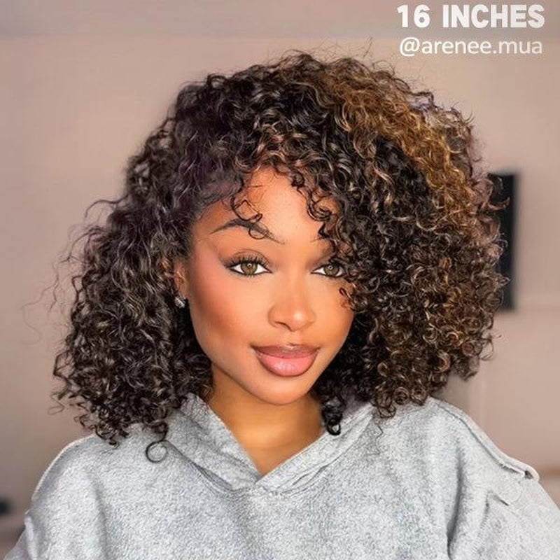 [WEAR GO HALF WIG] ISEE HAIR Invisible Hairline Wear Go Afro Curly Hair Half Wig Glueless Human Hair Wigs Seamless Flip over Wig Beginner Friendly Vacation Hair #Halfwigtok #Novatopfinds #Tiktokshopbacktoschool