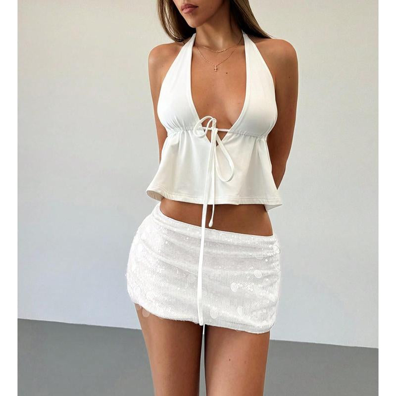 Shiny Pink Sequin Embellished Low Waist Mini Shorts for Young Women, Festival/Street Wear