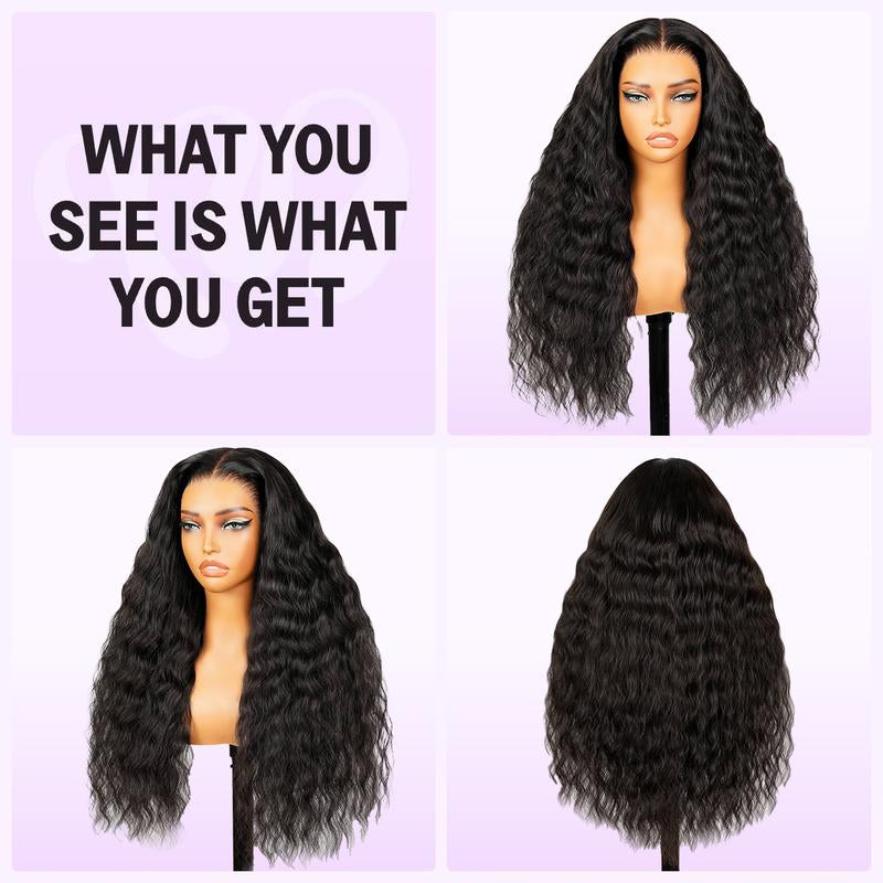 [NEW IN] Megalook 13X6 Glueless Full Lace Front Wig HD Transparent Lace Curls Wig Easy Wear Go Wig for Black Women Natural Hairline Beginners Friendly