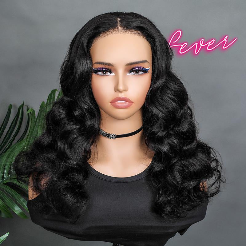 Cleareance Sale Wigfever Wear Go Glueless Wigs Pre Cut 4*6 HD Body Wave Lace Pre Plucked Lace Front Wigs Beginner Friendly