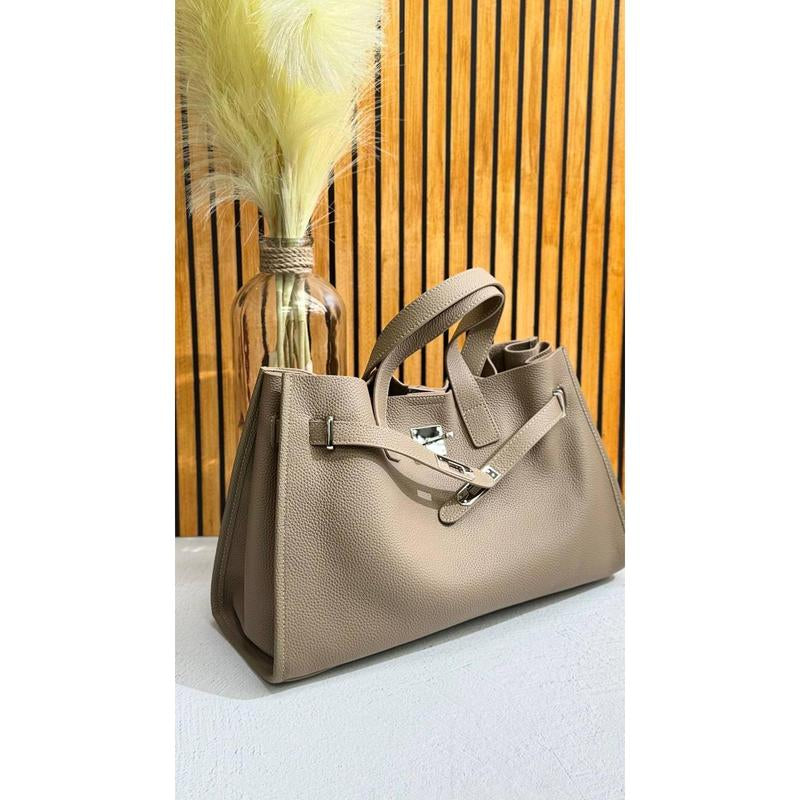 Urban Luxe — Genuine Leather Power Tote. Women’S Shoulder Bag