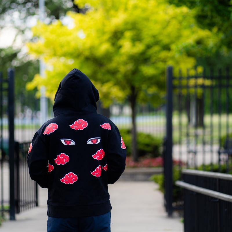 ITACHII UCHIHAA, AKATSUKI BASED HOODIE! ANIME WEAR Sharingan Sweaters