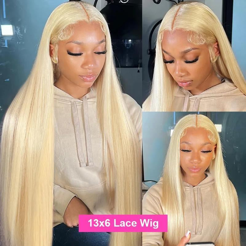250 Density HD Transparent 613 Blonde Straight-13X4 13X6-Human Hair Wigs-Lace Front-For Women-Preplucked- Brazilian Lace Frontal Wig-Can Be Dyed #Tiktokshopbacktoschool