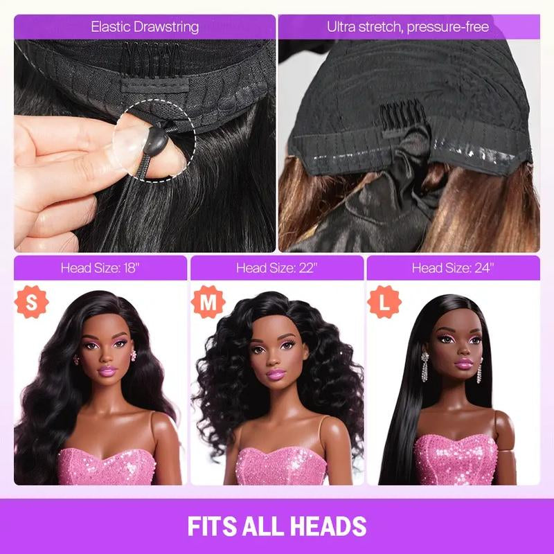 [NEW IN] Megalook 13X6 Glueless Full Lace Front Wig HD Transparent Lace Curls Wig Easy Wear Go Wig for Black Women Natural Hairline Beginners Friendly