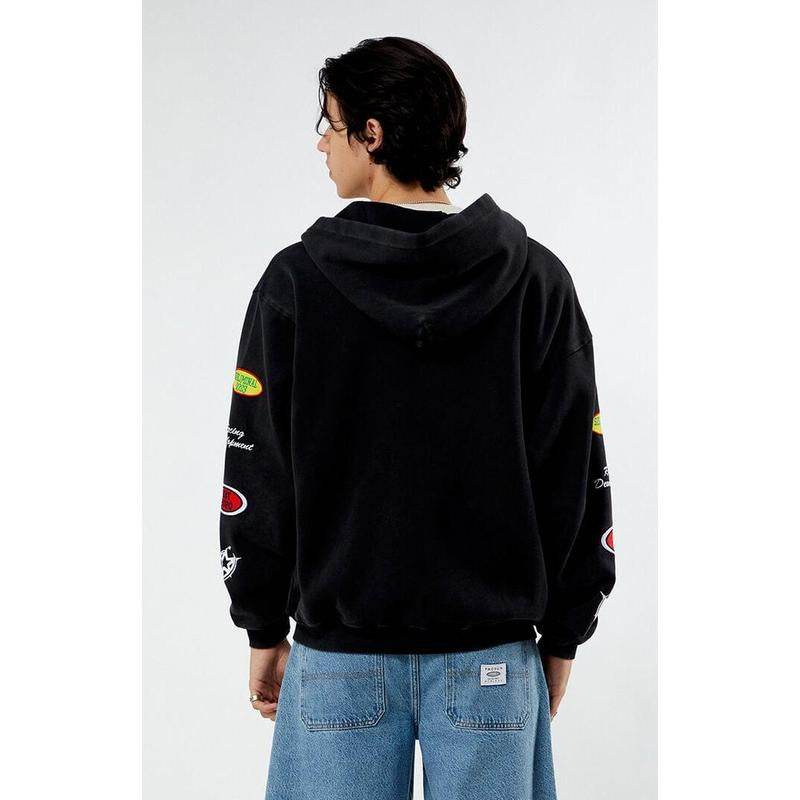 Pacsun Men'S Subliminal Racing Full Zip Hoodie
