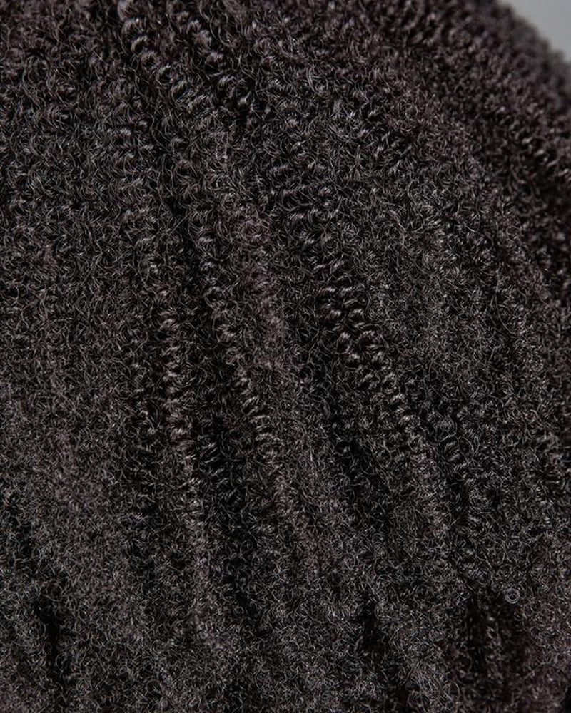 Hergivenhair 4B-4C Type 4 3 in 1 Half Wig Versatile Cap Drawstring Ponytail Half Wig for Natural Hair Black Girls