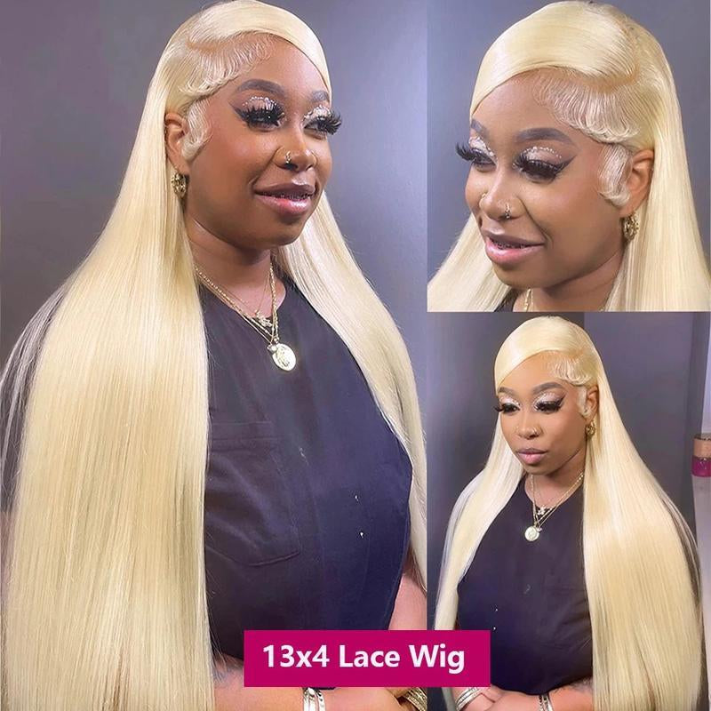 250 Density HD Transparent 613 Blonde Straight-13X4 13X6-Human Hair Wigs-Lace Front-For Women-Preplucked- Brazilian Lace Frontal Wig-Can Be Dyed #Tiktokshopbacktoschool