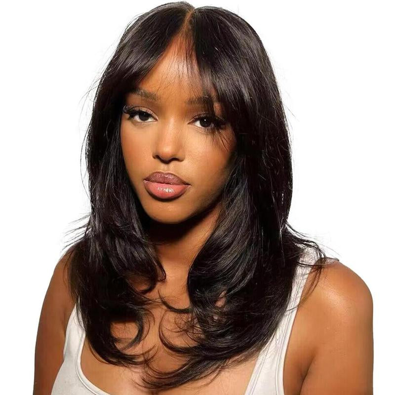 Jessie'S Wig Face Framing Curtain Bangs Glueless Wig Skip Salon 9X6 7X5 Lace Wig for Women