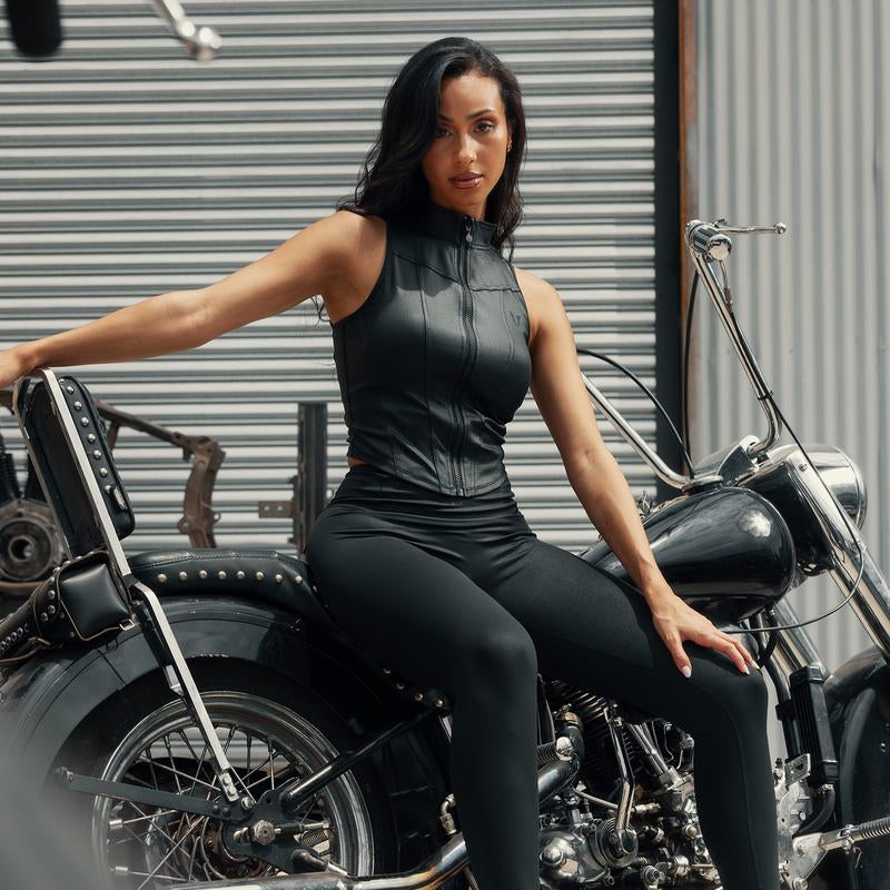 FIRMABS Women’S Faux Leather Cargo Leggings with High-Waisted Tummy Control, Breathable Sweat-Wicking Fabric for Maximum Comfort, Squat-Proof & Non See-Through, Functional Cargo Pockets, for Everyday Wear and Workouts，Gym Outfit #Summertok #Ttshoprestock