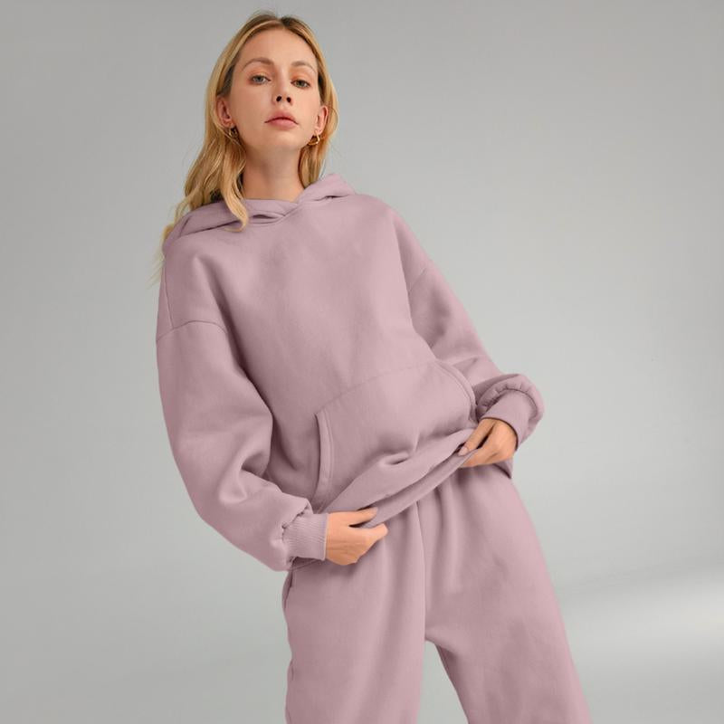 AUTOMET Womens 2 Piece Outfits Lounge Hoodie Sweatsuit Sets Oversized Sweatshirt Baggy Fall Fashion Sweatpants with Pockets