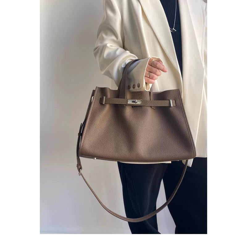 Urban Luxe — Genuine Leather Power Tote. Women’S Shoulder Bag