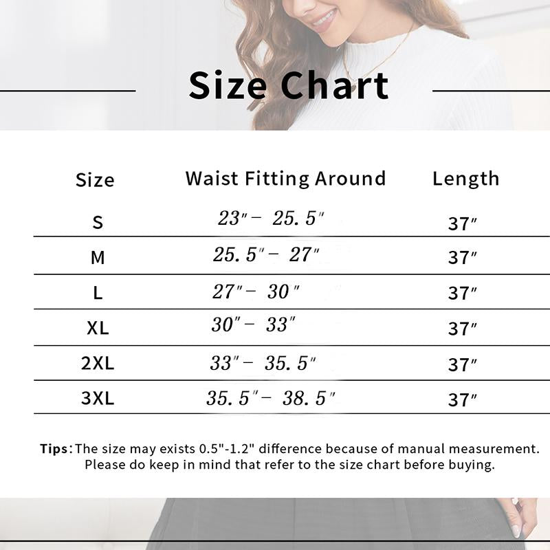 NASHALYLY Women'S Chiffon Elastic High Waist Pleated A-Line Flared Maxi Skirts Breathable & Comfortable Casual Summer Wear White Black Gymskirt