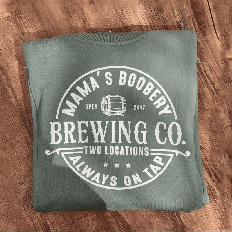 Giftifymama Breastfeed Mama Boobery Brewing Sweatshirt, Breastfeeding Sweatshirt, Nursing Top, Push Present, New Mom Gift
