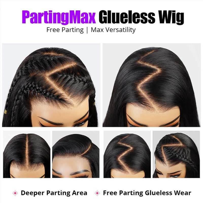 [HOT] Megalook 13X6 Glueless Lace Frontal Wig Pre-Everything Ear to Ear Natural Hairline HD Lace Skin Melted Silky Straight Human Hair Wigs with Drawstring