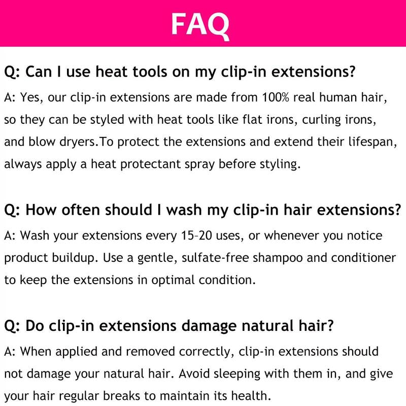 DANSIN Super Flat Seamless Clip in Hair Extensions Natural Black Silky Straight Body Wave Yaki Kinky Curly 100% Brazilian Virgin Human Hair Clip Ins