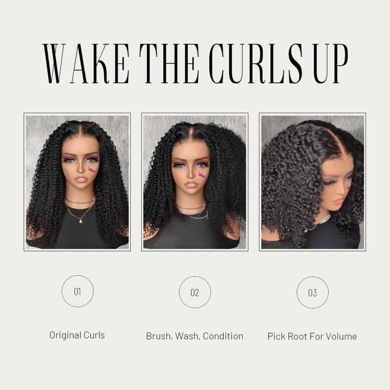 [WEAR GO HALF WIG] ISEE HAIR Invisible Hairline Wear Go Afro Curly Hair Half Wig Glueless Human Hair Wigs Seamless Flip over Wig Beginner Friendly Vacation Hair #Halfwigtok #Novatopfinds #Tiktokshopbacktoschool