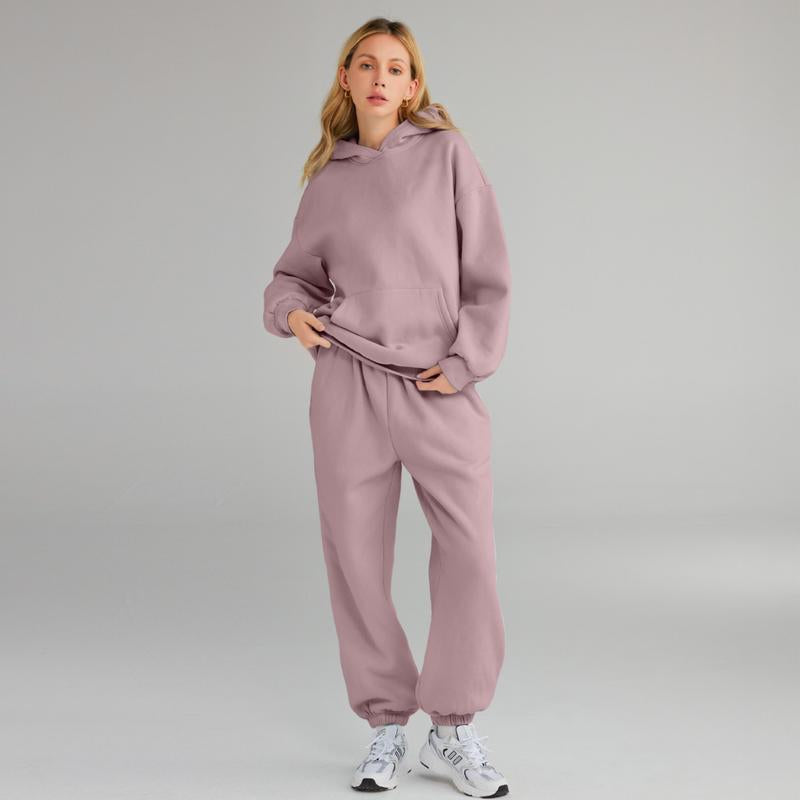 AUTOMET Womens 2 Piece Outfits Lounge Hoodie Sweatsuit Sets Oversized Sweatshirt Baggy Fall Fashion Sweatpants with Pockets