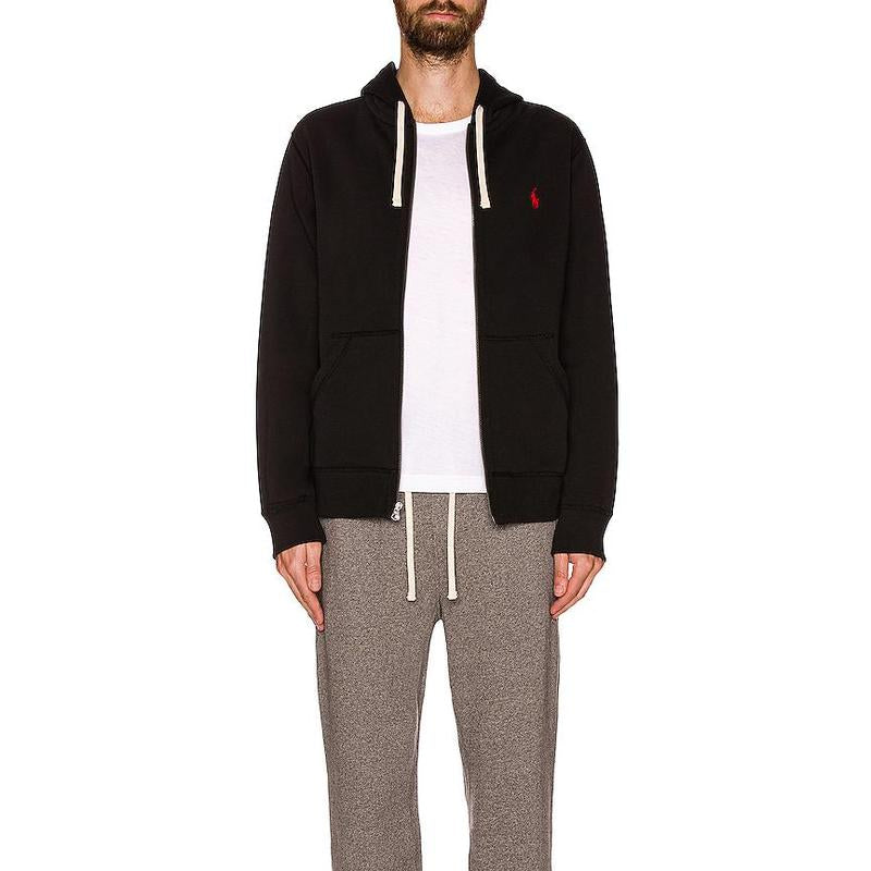 Polo Ralph Lauren Unisex Fleece Full-Zip Hoodie in Black