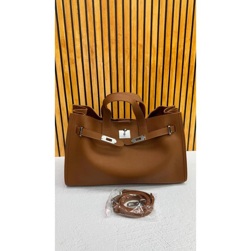 Urban Luxe — Genuine Leather Power Tote. Women’S Shoulder Bag